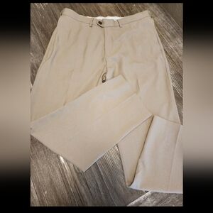 Haggar Men's Classic Beige Dress Pants